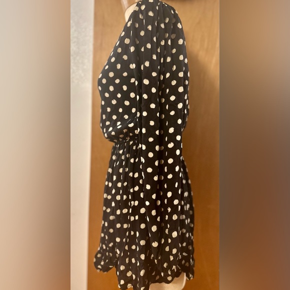 XIX PALMS Polka Dot Positano Terrace Pleated Mini Dress ~ Sz XS ~ Like New - Picture 4 of 10